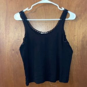 black lace tank